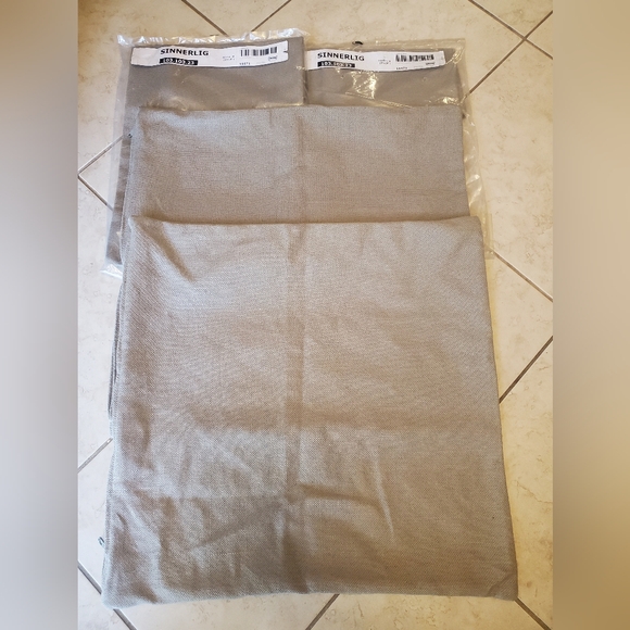 Taupe IKEA cushion covers by designer IIse Crawford. Retired collection 2016. - Picture 1 of 2